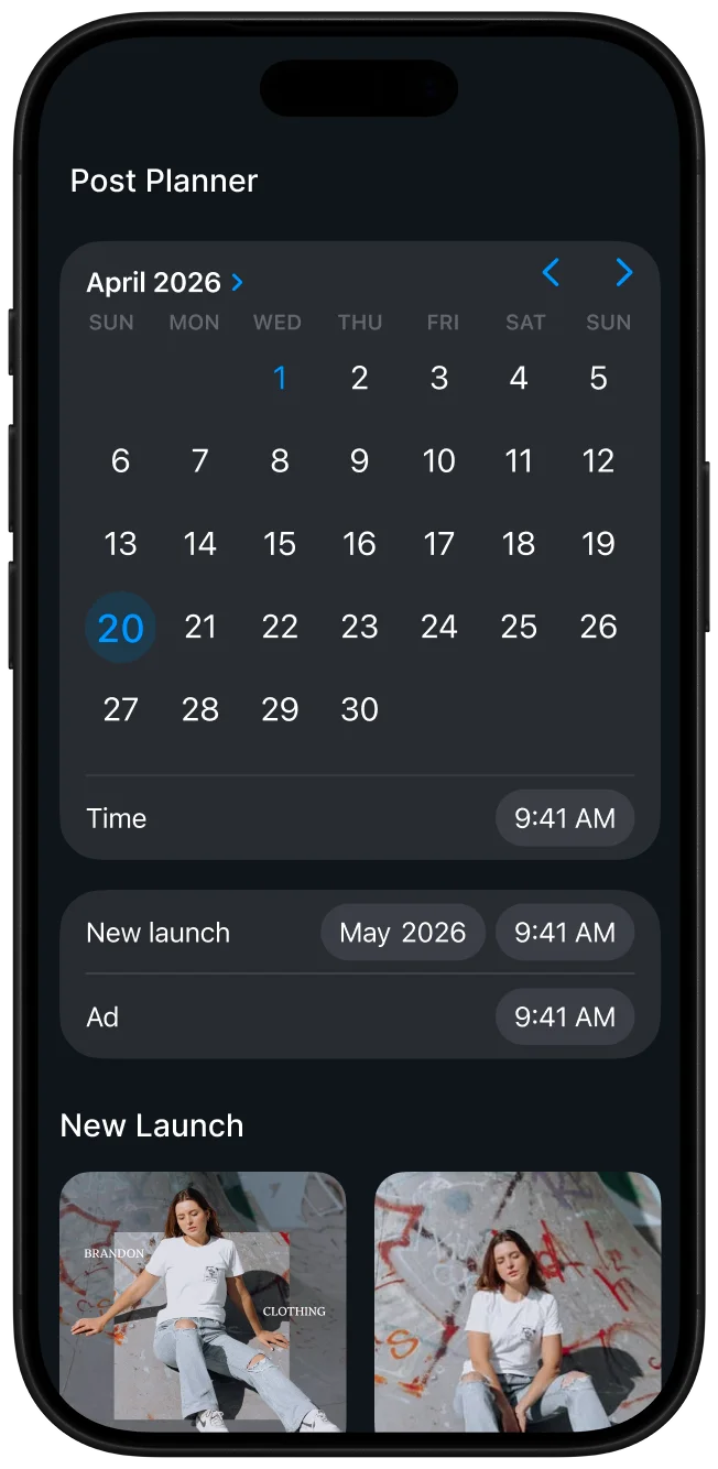 Scheduling posts in the Zaps app