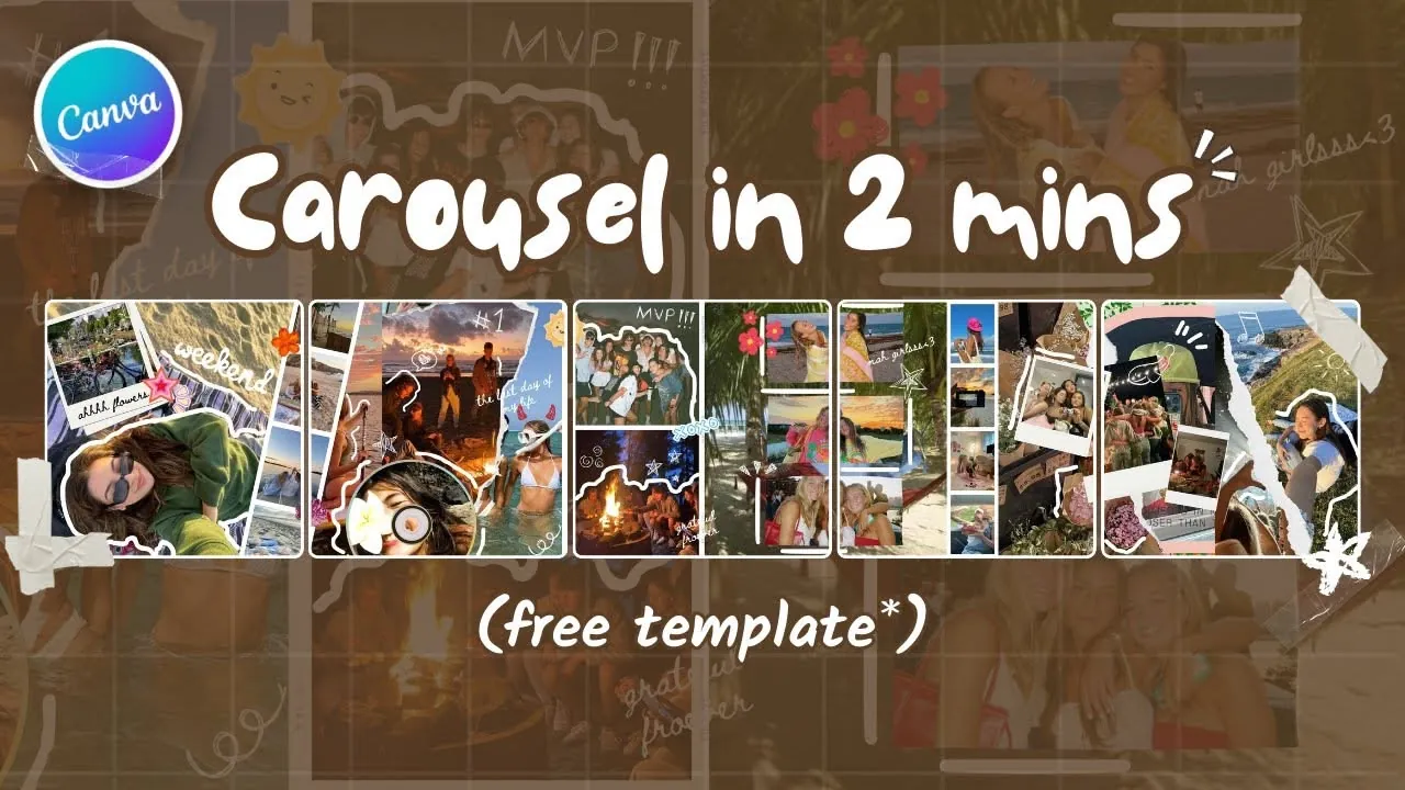 Carousel maker interface on iPhone