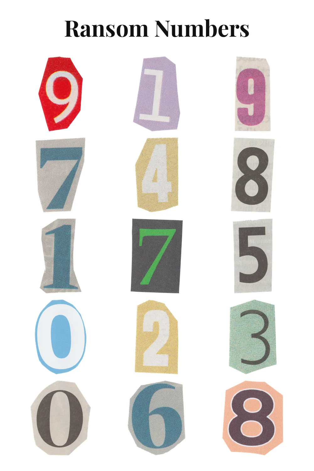 Ransom Numbers sticker pack preview